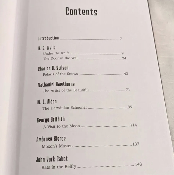 Fantasy Science Fiction Short Stories H G Wells Hawthorne Magic And Collection - Picture 2 of 10